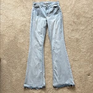 Morrison denim mid rise bootcut jean 32”inseam with released hem